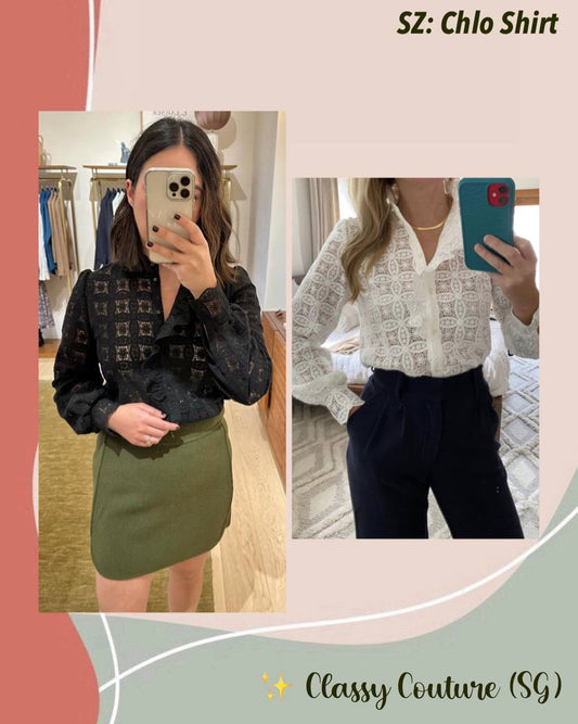 SZ Chlo Sheer Cotton Lace Shirt