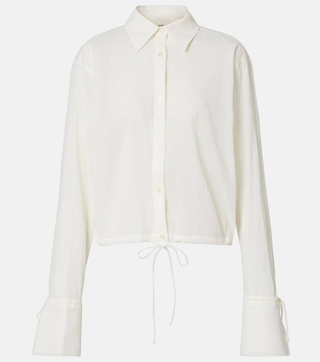 TOT Cotton Drawstring Shirt | Maxi Skirt