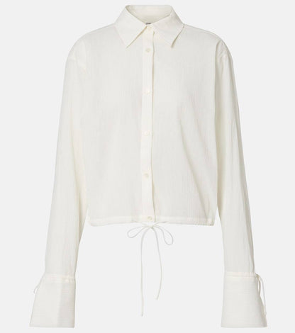TOT Cotton Drawstring Shirt | Maxi Skirt