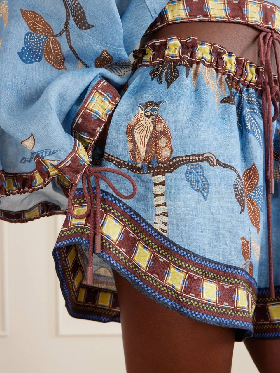 ALM Georgie Ramie Drawstring Top | Linen Shorts | Set