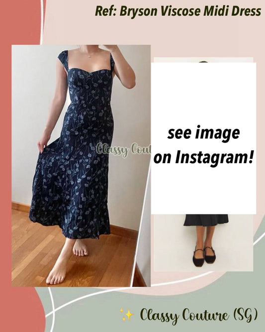 Ref Bryson Viscose Midi Dress