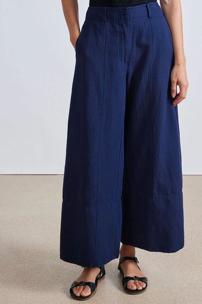 AA Malou Wide Leg Linen-Cotton Pants