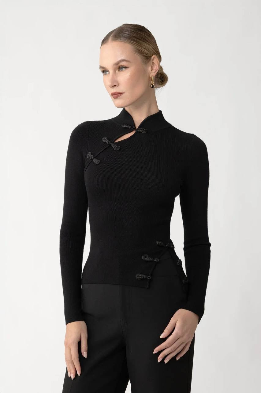 2 Colors! SAU Dakota Viscose Knit Long Sleeve Top