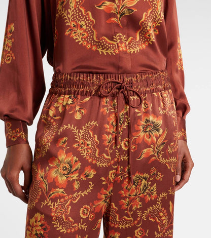 ALM Seraphina Silk Long Sleeved Shirt | Pants | Set