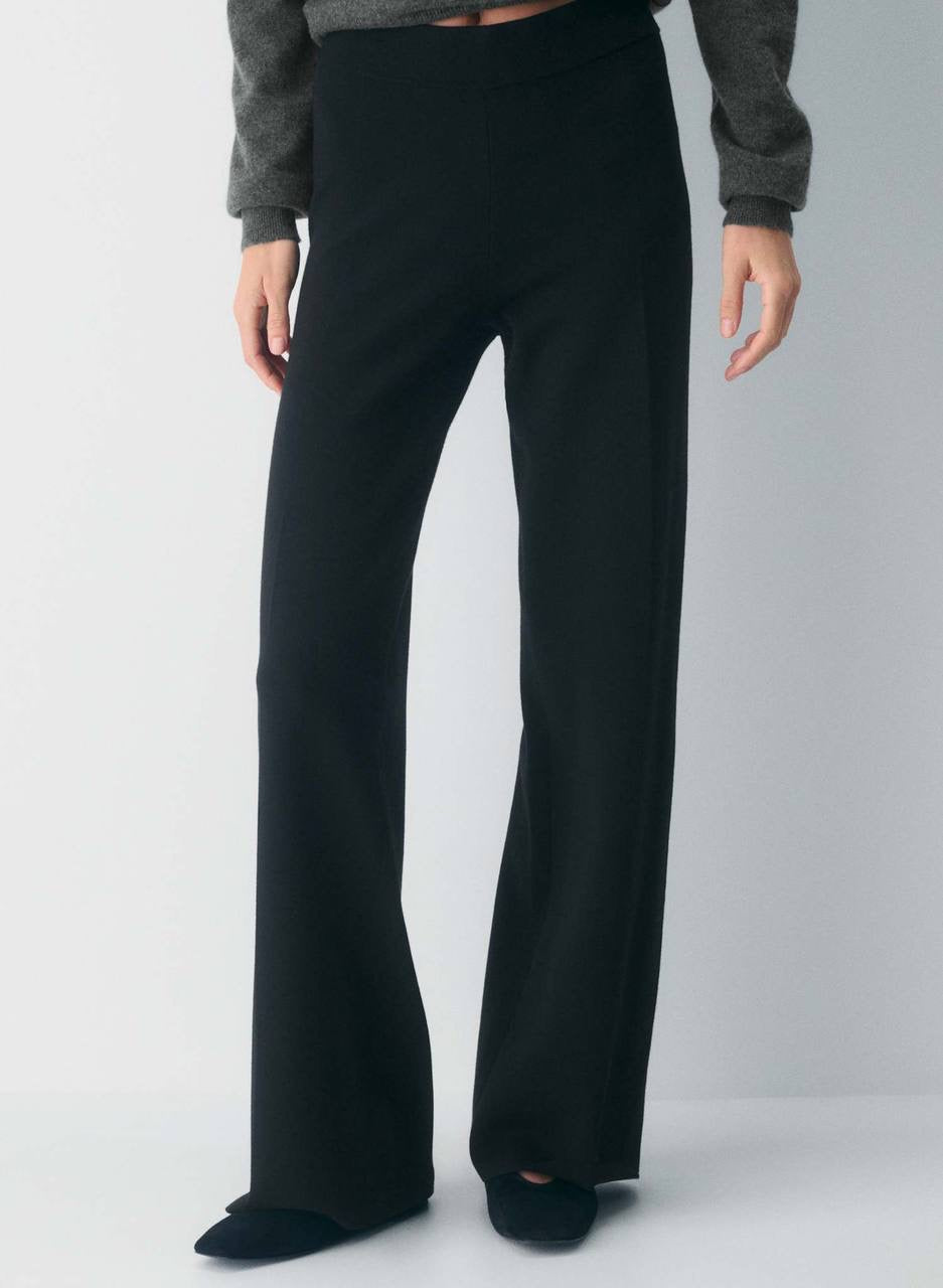 4 Colors! ARZ Soft Viscose-blend Knit Souvenir Pant