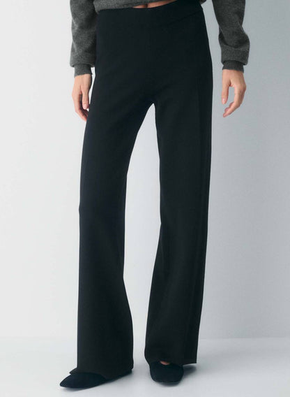 4 Colors! ARZ Soft Viscose-blend Knit Souvenir Pant