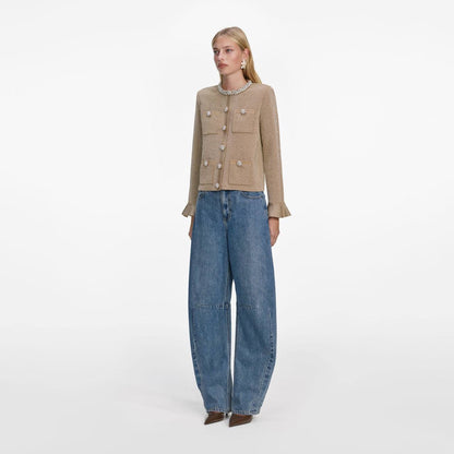 SP Gold Crystal Trim Cardigan