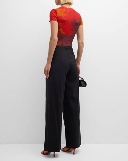 STL Libertine Fitted Tee Sheer Mesh Shirt