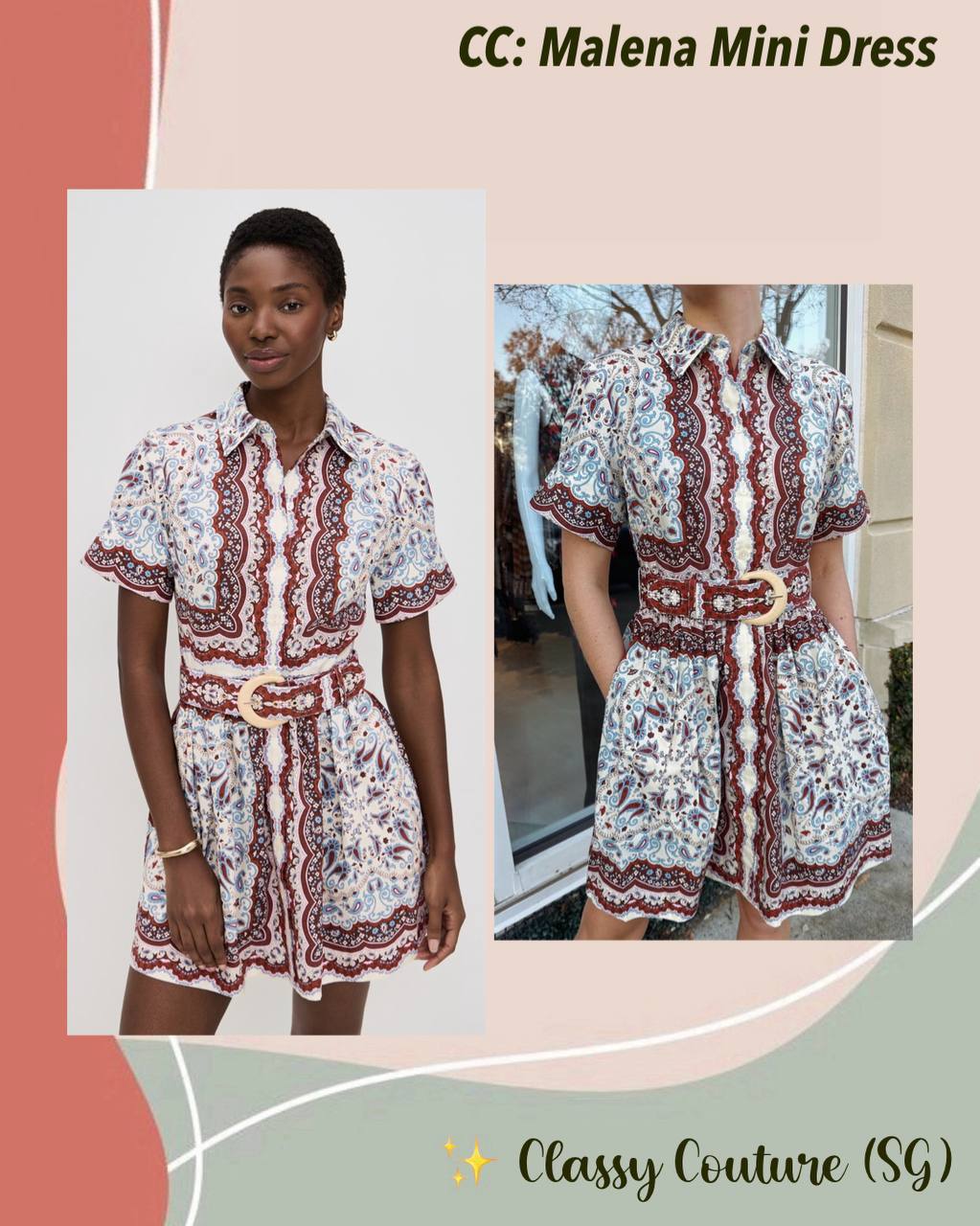 CC Malena Cotton Mini Dress