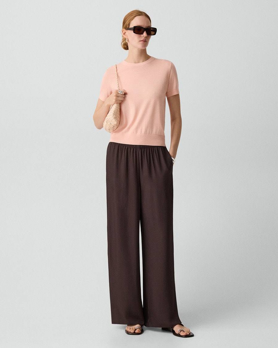 TH Relaxed Blazer | Vented Pull-On Trousers in Washed Twill