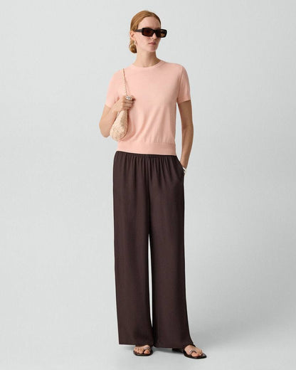TH Relaxed Blazer | Vented Pull-On Trousers in Washed Twill
