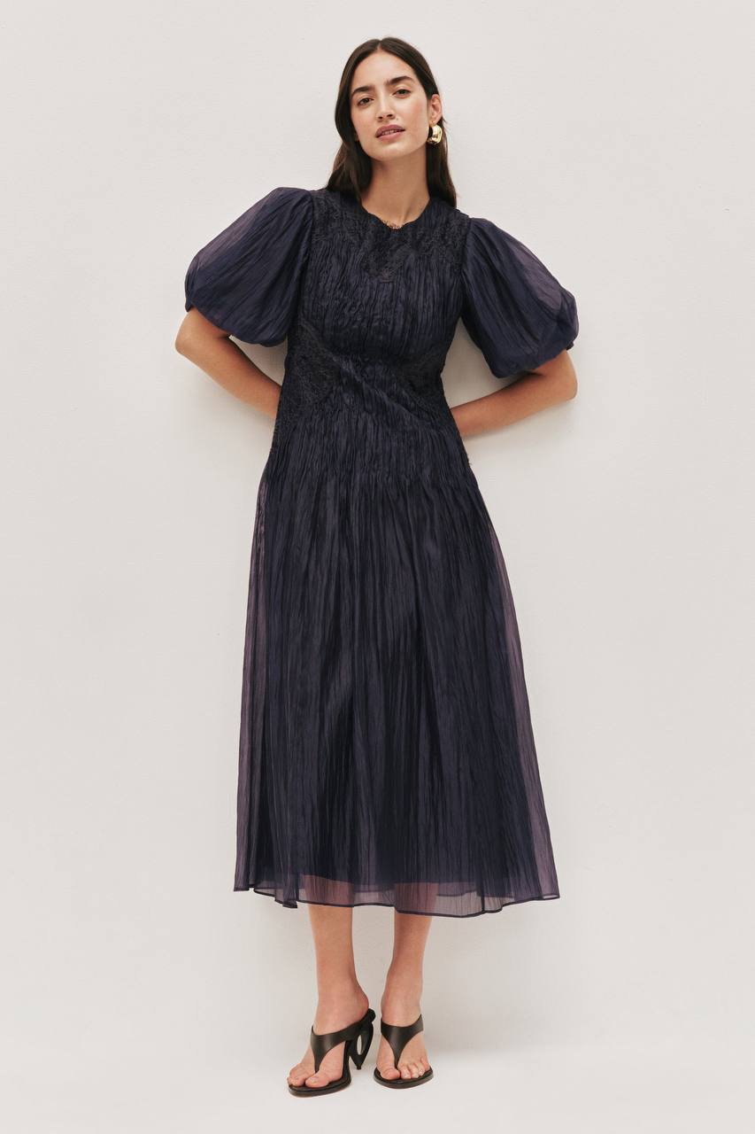 AJ Ophelia Lace Midi Dress