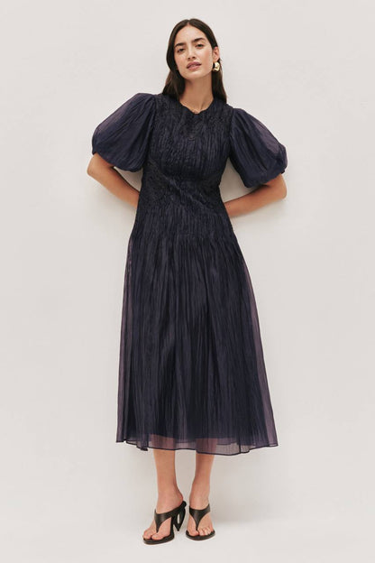 AJ Ophelia Lace Midi Dress