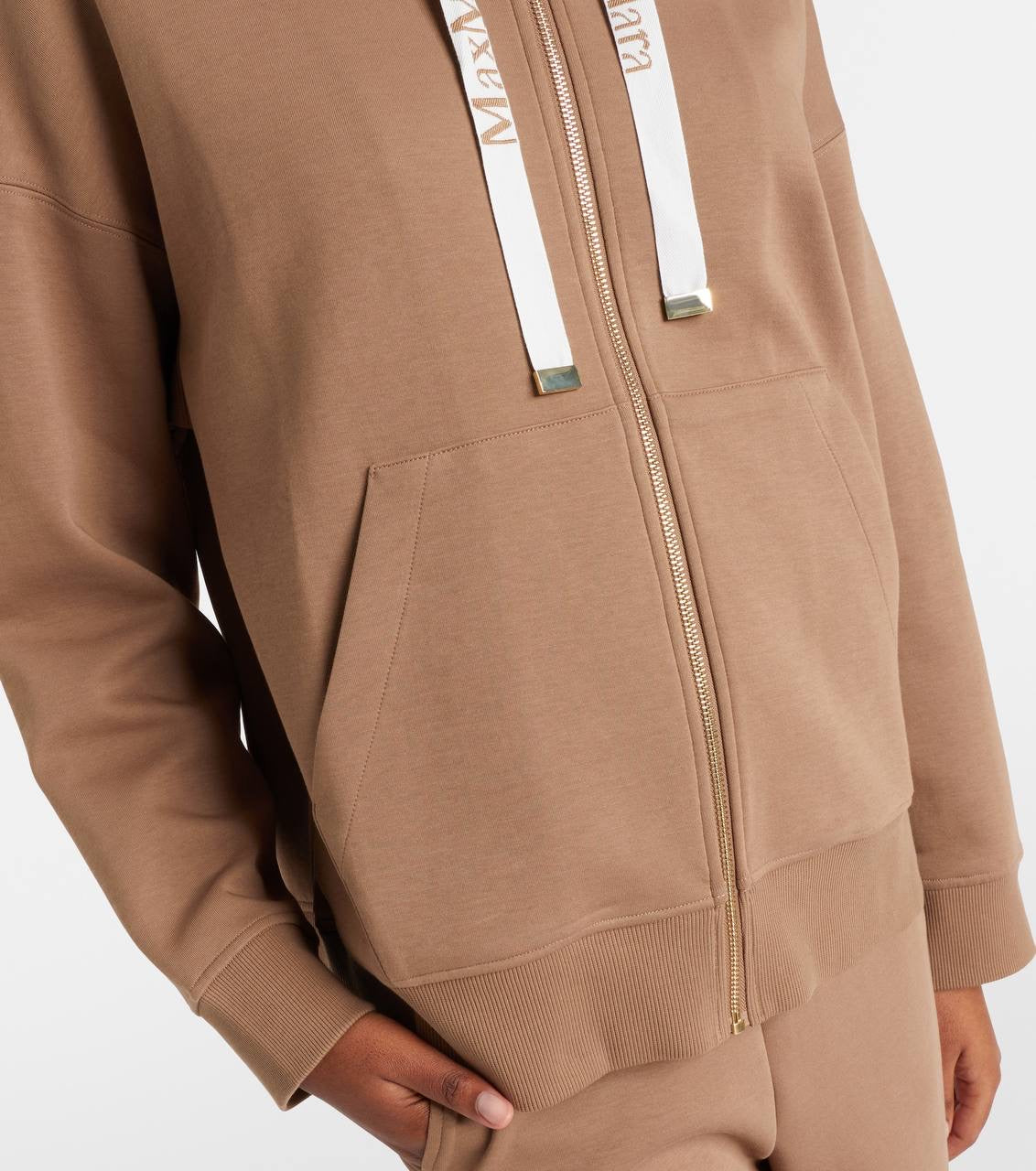 5 Colors! MM Technical Cotton-blend Jersey Zip-Up Sweatshirt Hoodie