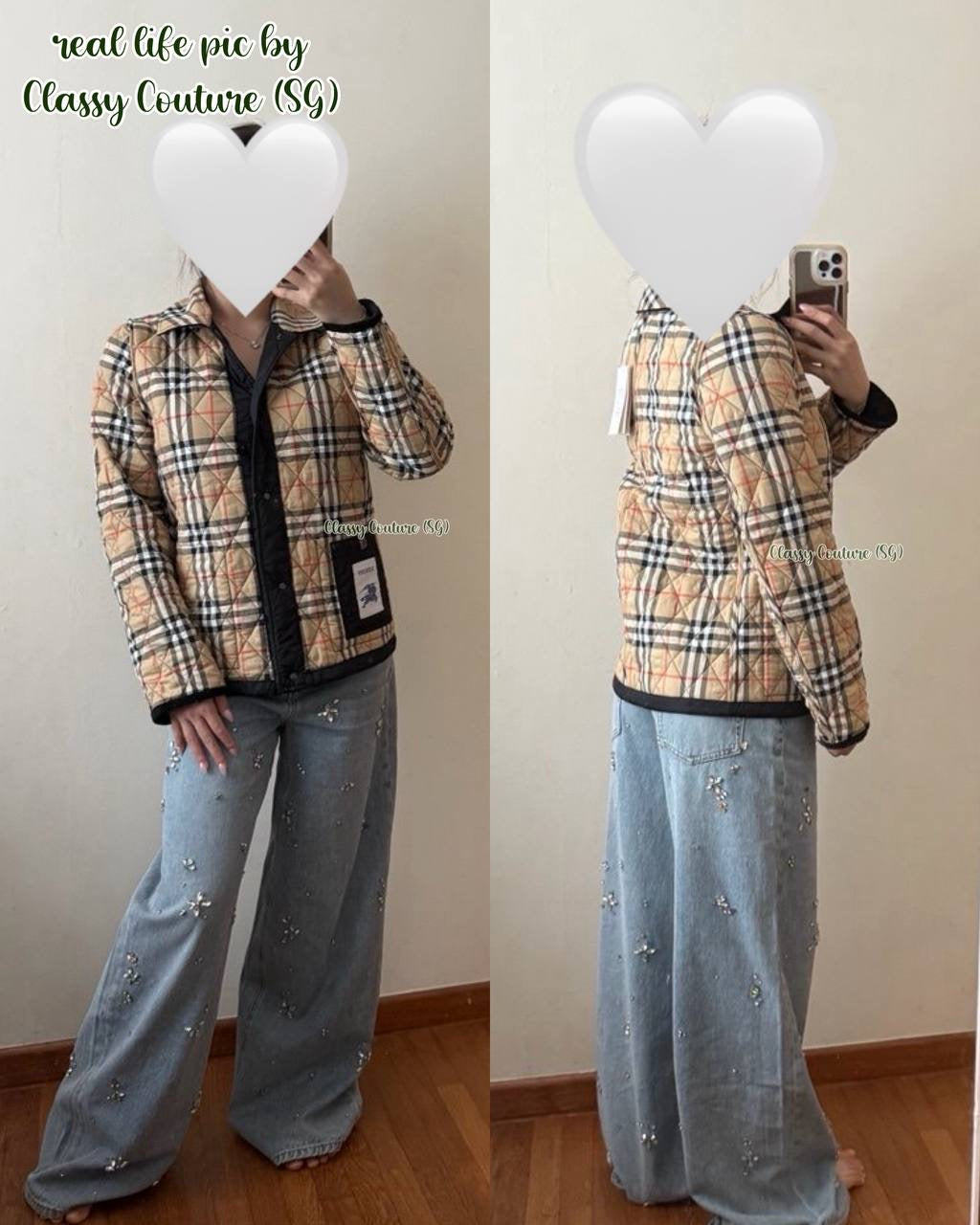 BBR Reversible Quilted Field Jacket with Corduroy Collar