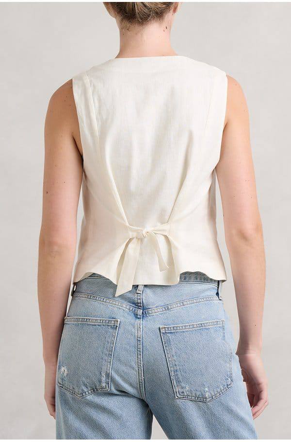 RX Norah Cotton-Linen Vest