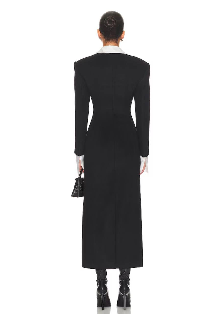HS The Hourglass Wool-blend Slim Coat / Maxi Dress