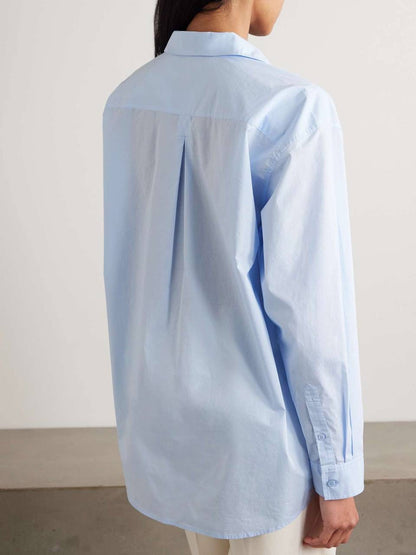 4 Colors! TOT Classic Tumbled Cotton Shirt