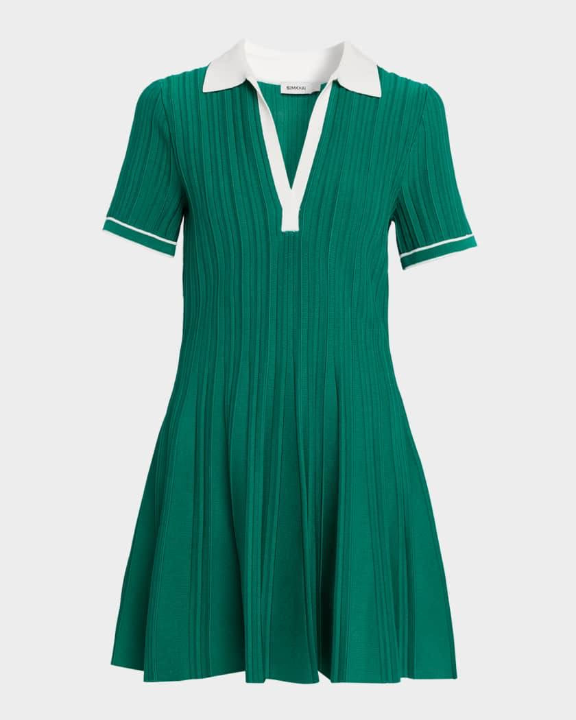 SK Page Knit Polo Mini Dress