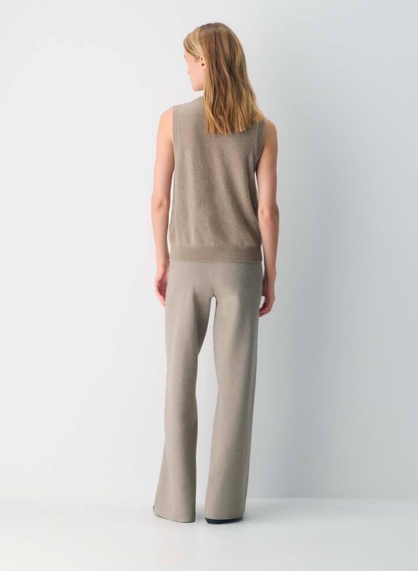 4 Colors! ARZ Soft Viscose-blend Knit Souvenir Pant