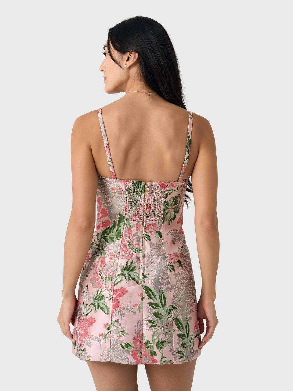 CC Claudine Bustier Linen Mini Dress