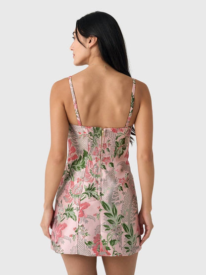CC Claudine Bustier Linen Mini Dress