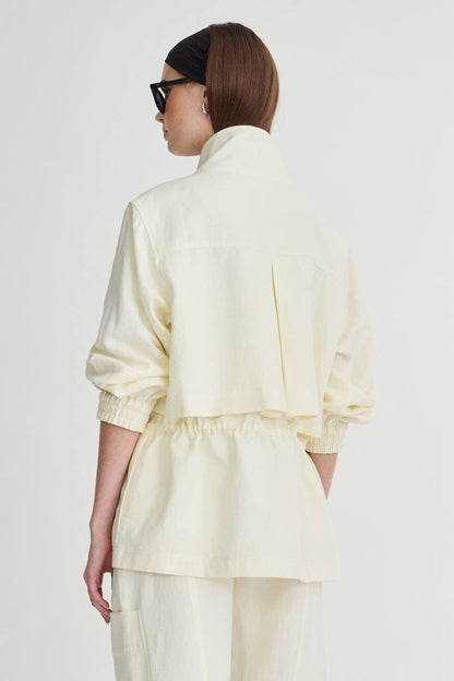 AA Long Selva Cotton-Linen Jacket