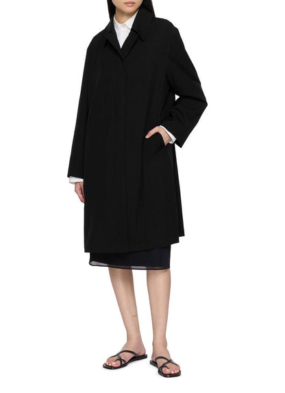 TR Datima Wool Coat in Black (silk-lined)