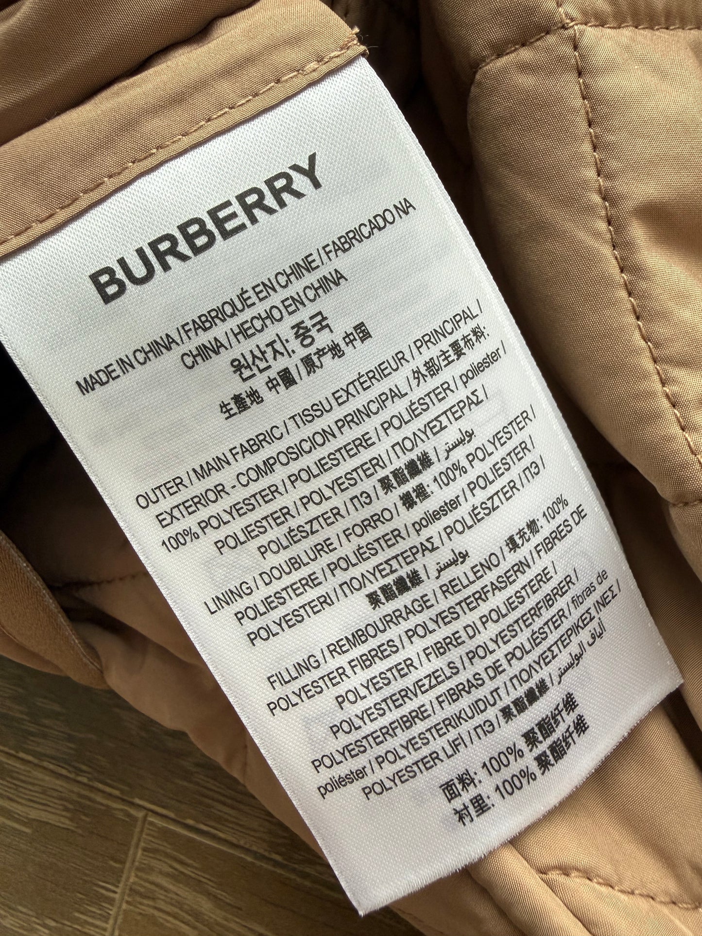 BBR Tything Quilted Short Trench Coat Jackey