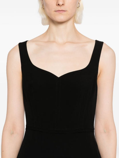 UJ Vivi Sweetheart Neckline Viscose Midi Dress