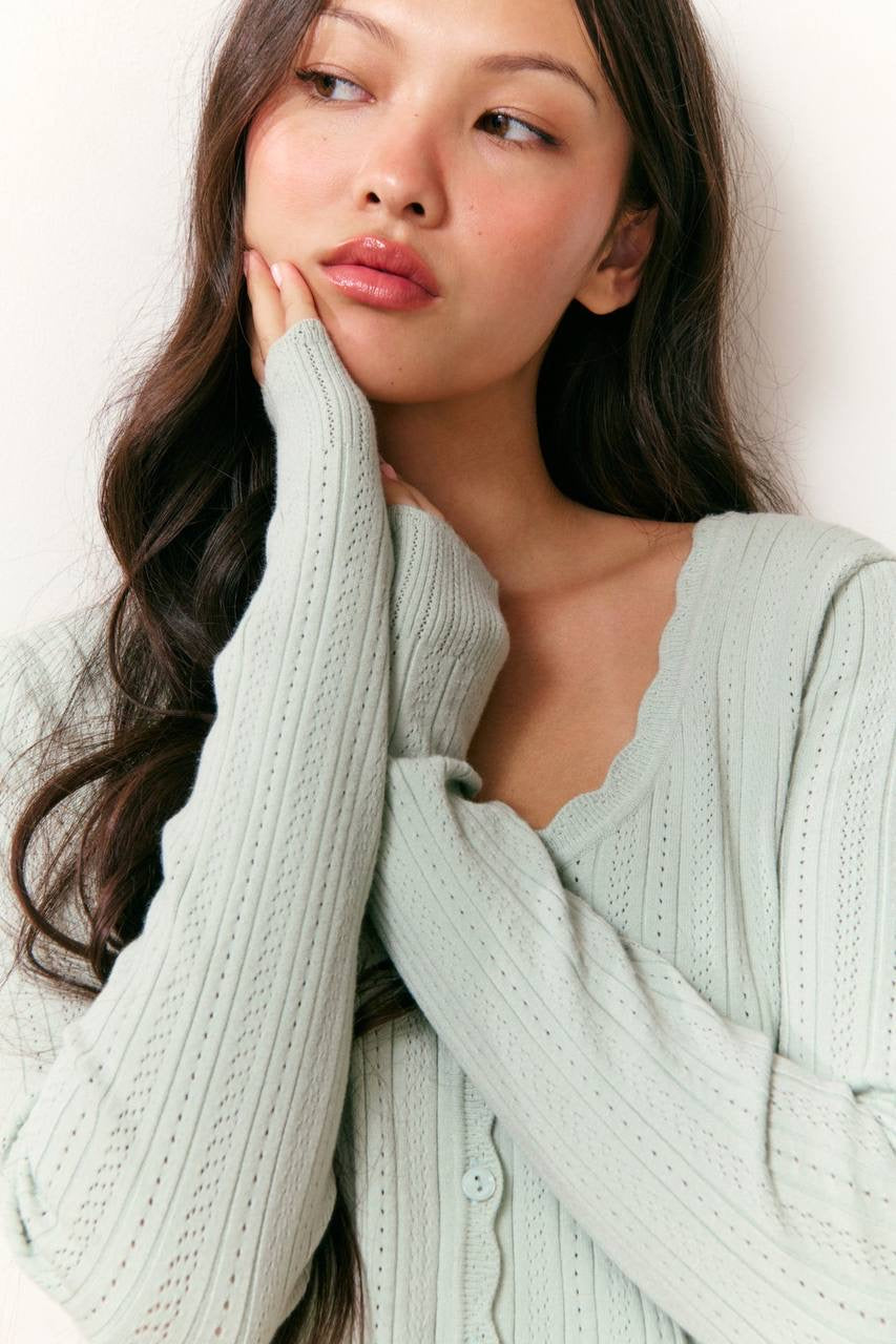 LSF Martti Stretch Pointelle Cardigan
