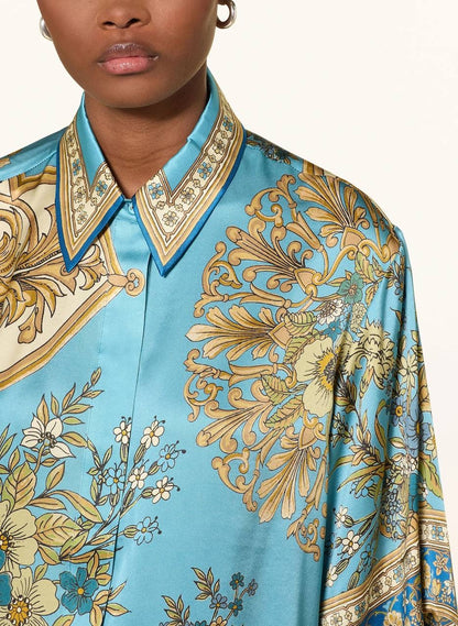 ALM Cassie Printed Silk Shirt | Pants | Set