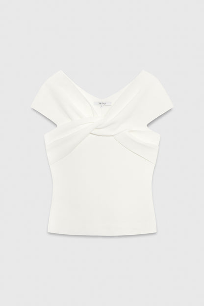 3 Colors! TF Lucila Sculpt Knit Viscose Short Sleeved Top