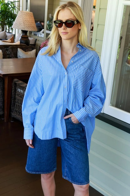 AA Aldea Oversized Cotton Button Down Shirt