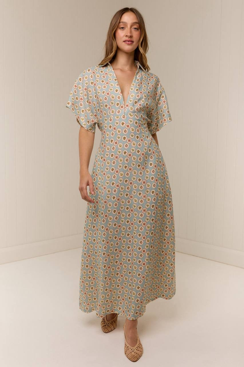 PN Jasmine Linen Midi Maxi Dress