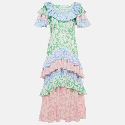 RX Benita Cotton Tiered Maxi Dress