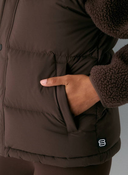 8 Colors! ARZ The Super Puff Down-filled Sleeveless Vest (removable hood)
