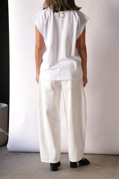 TB Summer Sweatshirting Sleevless Easy Top