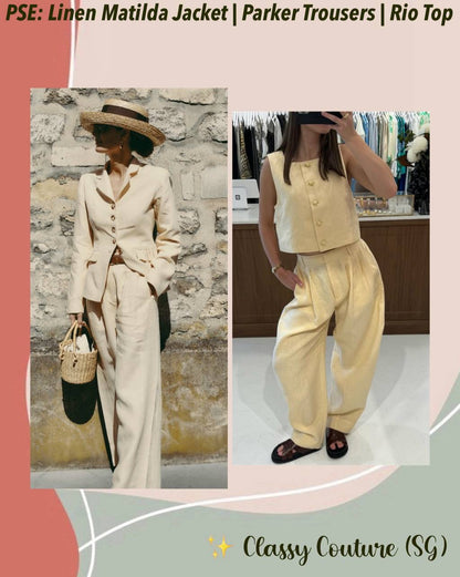 PSE Linen Matilda Jacket | Parker Trousers | Rio Top
