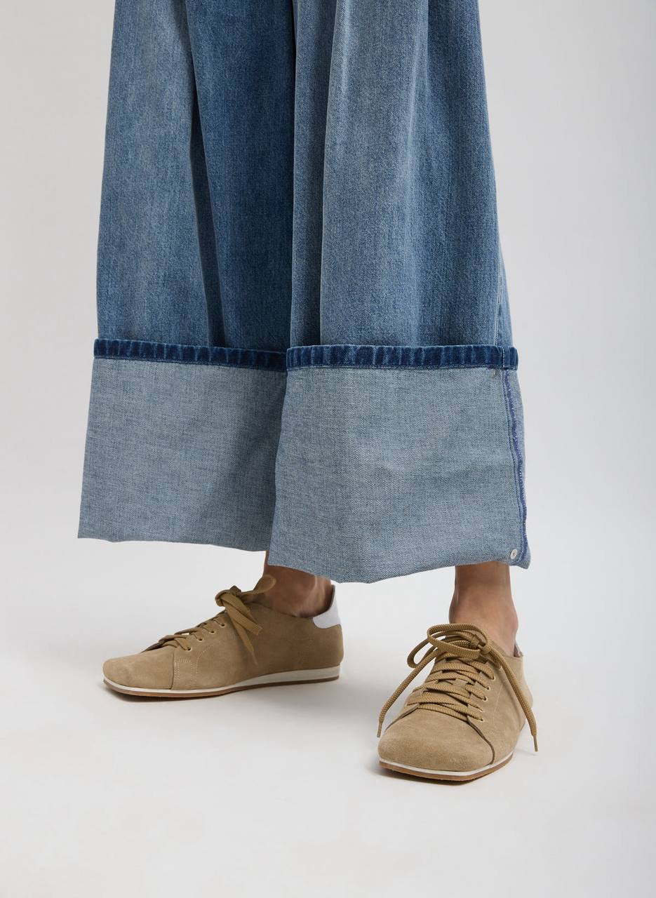 TB Spring Denim Triple Pleat Cotton Jeans