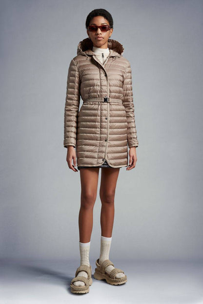MC Oredonne Long Down Belted Parka Jacket (removable hood)