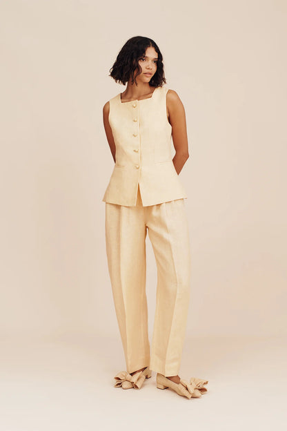 PSE Rio Linen Vest | Trousers | Emma Pencil Midi Skirt | Set