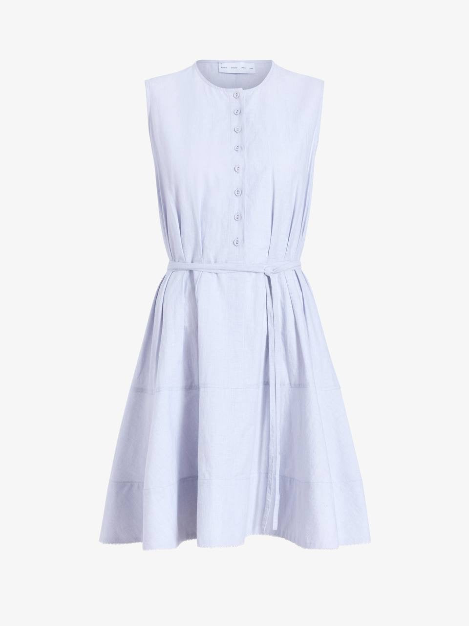 PS Kenzie Linen-Cotton Shirting Sleeveless Mini Dress
