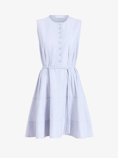PS Kenzie Linen-Cotton Shirting Sleeveless Mini Dress