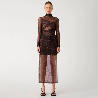 MS Madigral Mesh Midi Dress