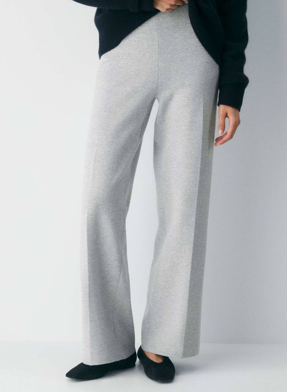 4 Colors! ARZ Soft Viscose-blend Knit Souvenir Pant