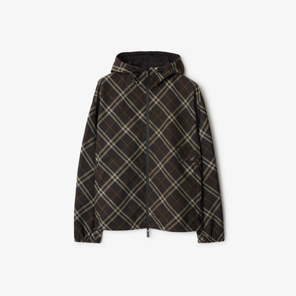 2 Colors! BBR Men’s Reversible Check Hooded Jacket