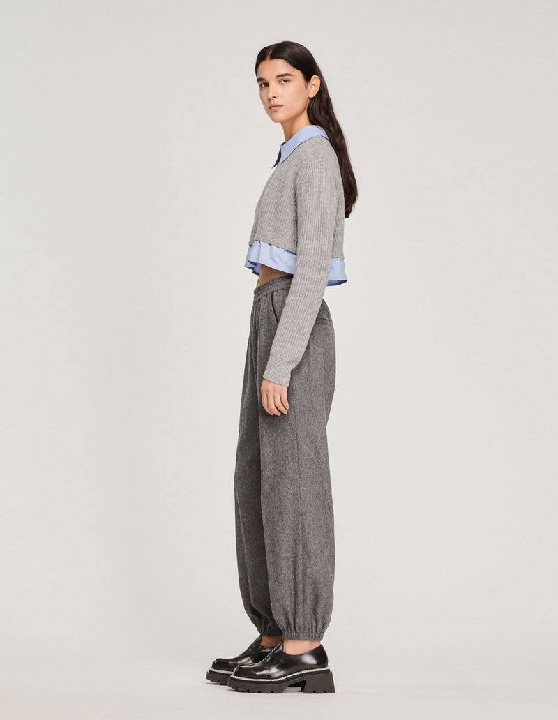 SD Cropped Trompe-L'Oeil Sweater