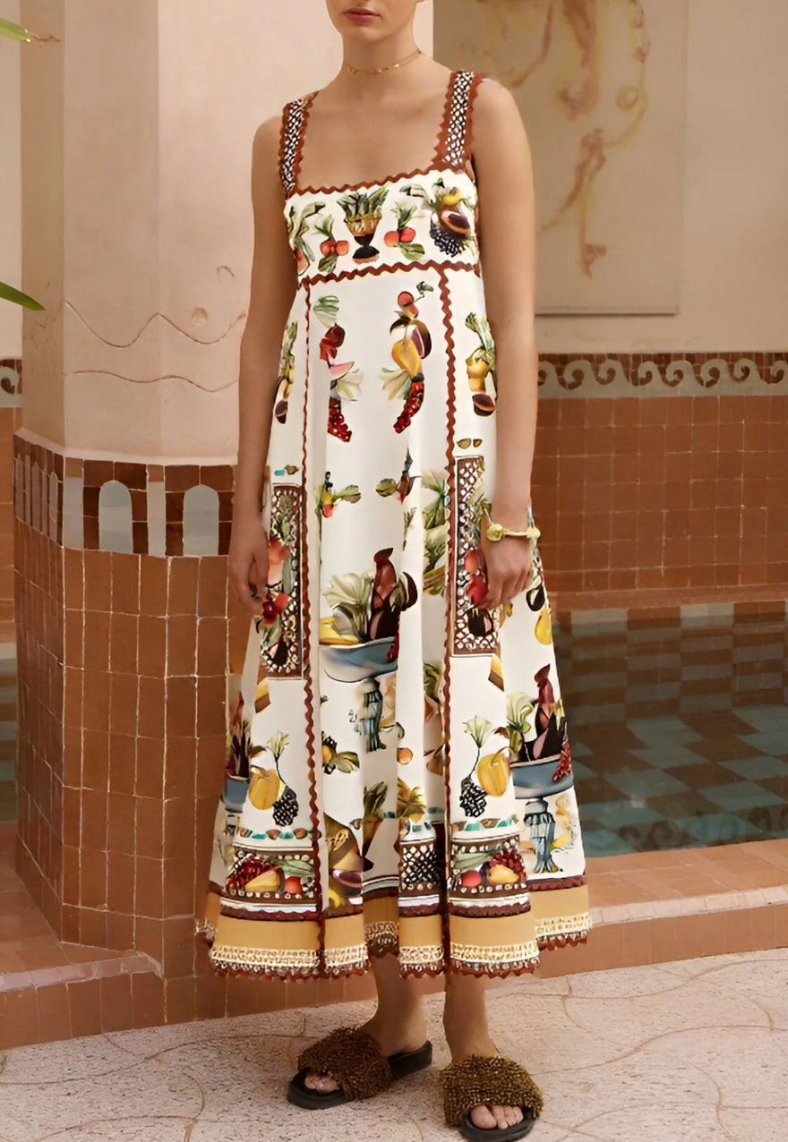 ALM Mercado Cotton Summer Midi Dress Sundress