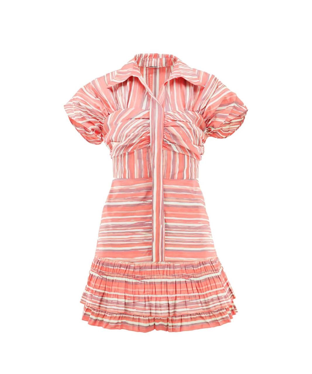 ALX Lera Striped Mini Dress